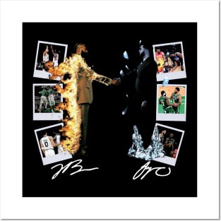 Jaylen Brown and Jayson Tatum Fire and Ice Vintage Posters and Art